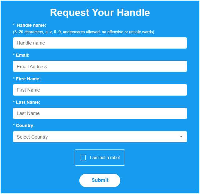 La prenotazione dello username su twitter.new