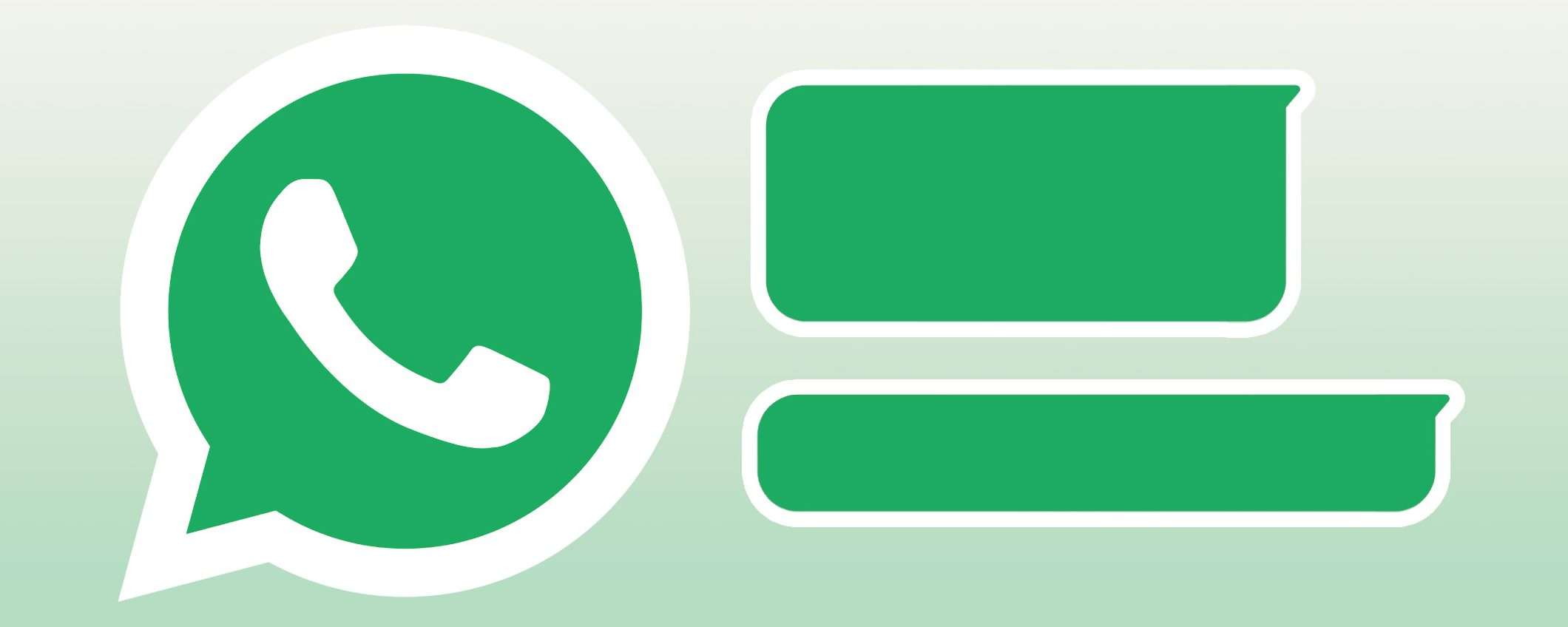 Nuove message bubble su WhatsApp: cambierà lo stile delle chat