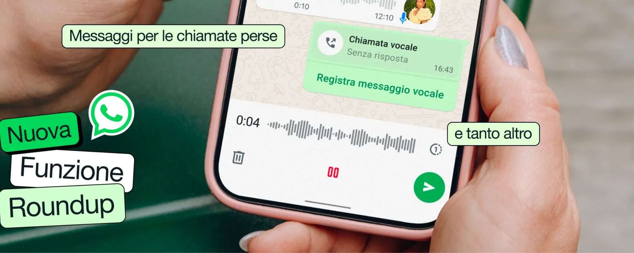 WhatsApp trasforma la segreteria: ora è un vocale o un video in chat