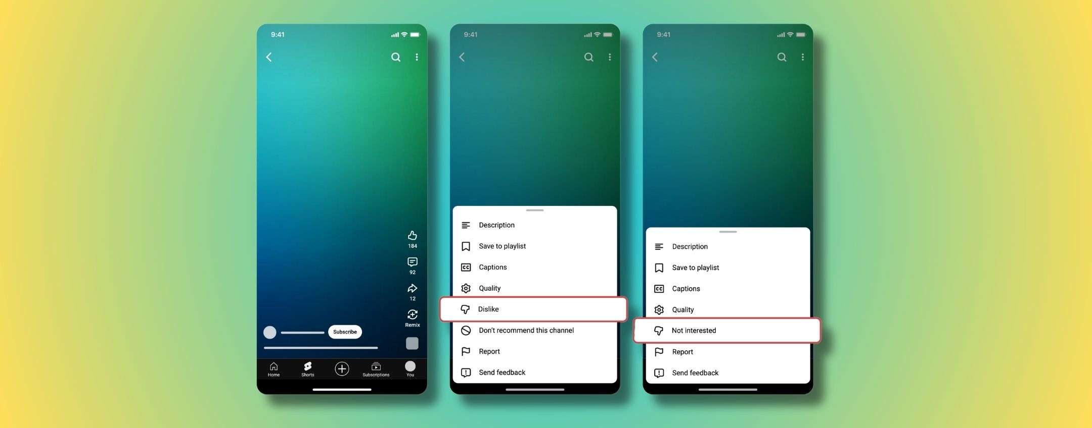 YouTube testa un nuovo pulsante unico