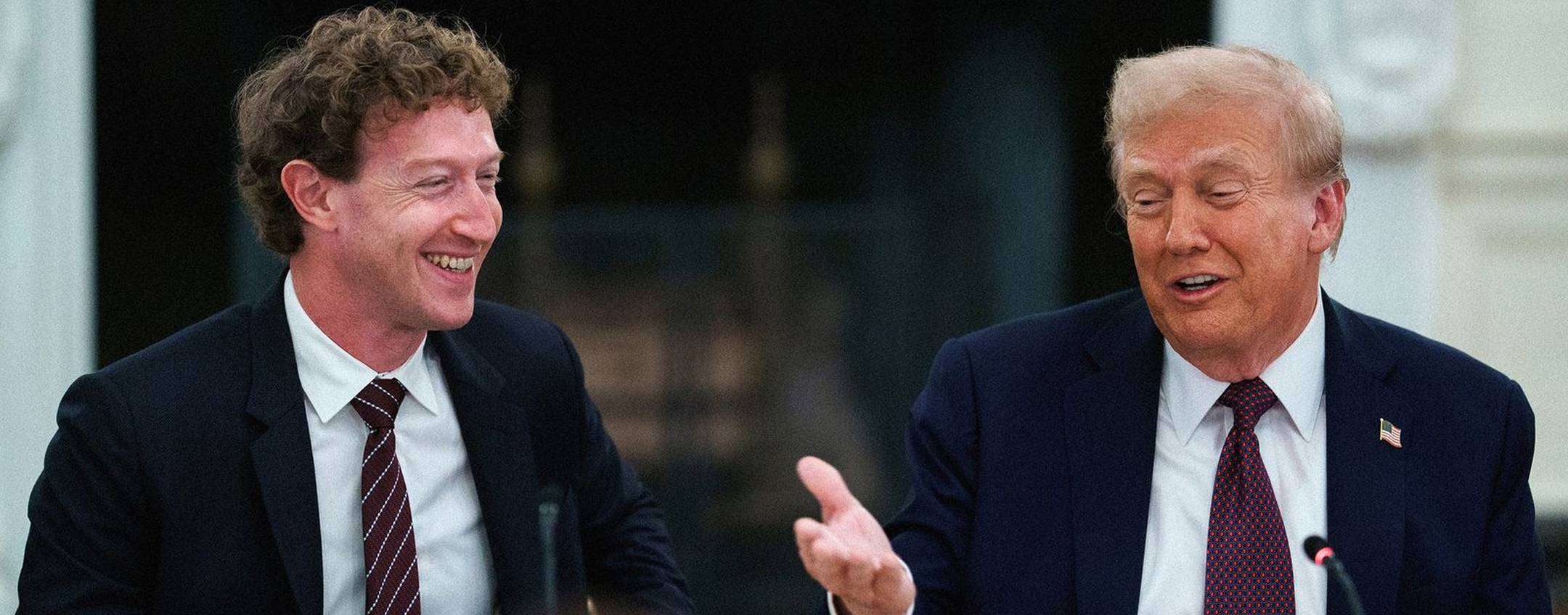 Mark Zuckerberg e Donald Trump