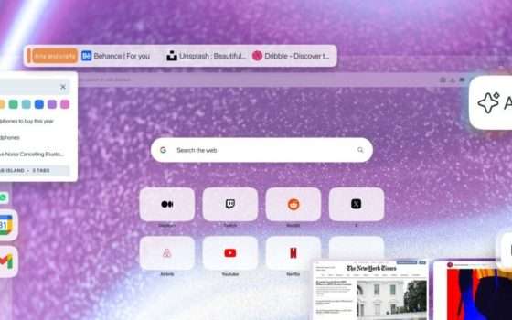 Opera One R3: schede colorate, split view a 4 e AI più veloce