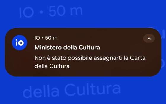 App IO: arriva il messaggio per la Carta della Cultura