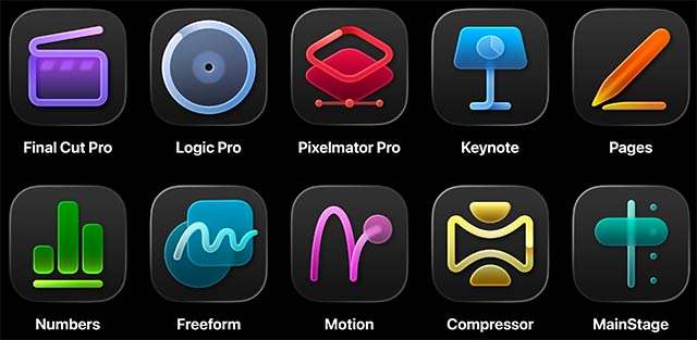 Le applicazioni incluse in Apple Creator Studio