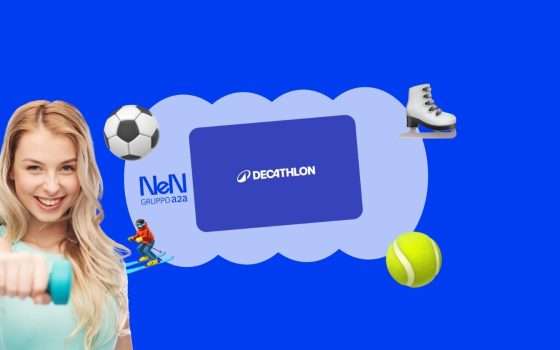 Attiva ora una fornitura NeN: in regalo un Buono Sconto Decathlon di 50€