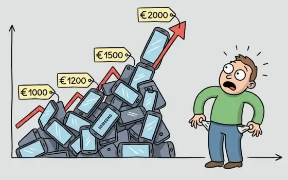 Samsung avvisa: gli smartphone costeranno di più nel 2026