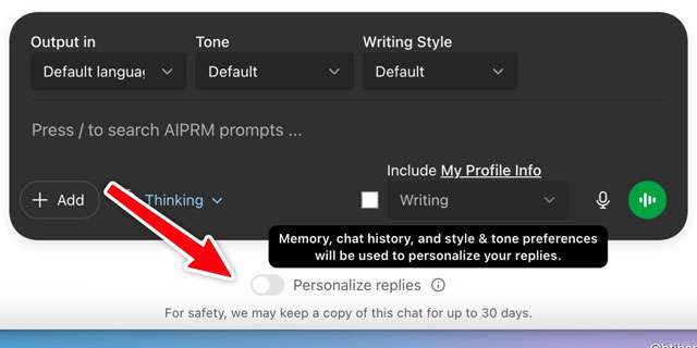 Una novità per le chat temporanee di ChatGPT