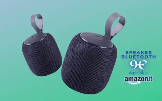 Musica da festa a portata di mano: Speaker Bluetooth 5.3 a neanche 9€