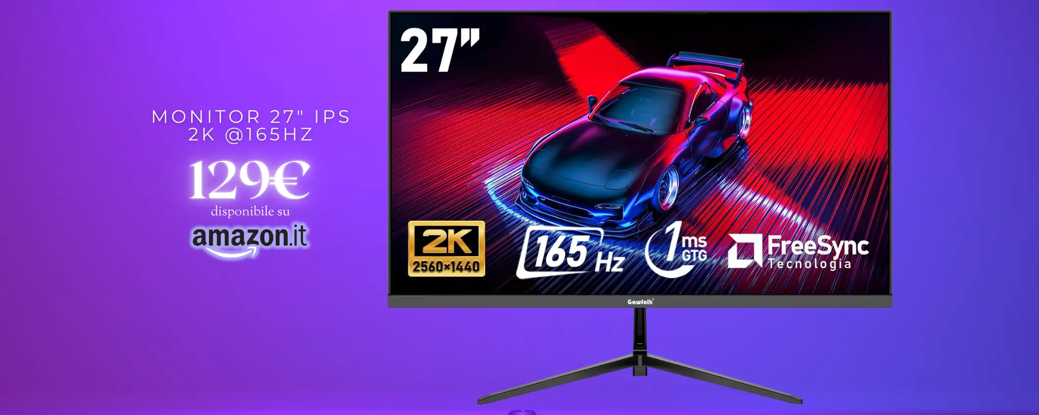monitor 27" 2K 165Hz