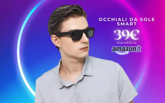 Non servono cuffie quando hai questi Occhiali da sole SMART: soli 39€