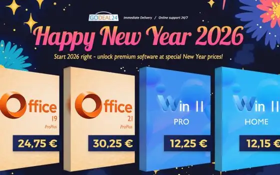 Office 2021 Pro per 30,25€ e Win 11 Pro a 12,25€: Godeal24 batte qualsiasi prezzo