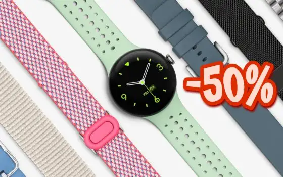 Google Pixel Watch 3 a METÀ PREZZO oggi su Amazon