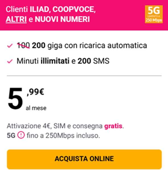 kena mobile offerta 5g gennaio 2026