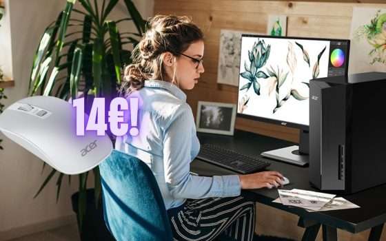 Minima spesa, massima resa: abbiamo trovato un mouse Acer wireless a soli 14€