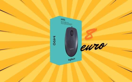 Mouse Logitech M90 a soli 8€: follia pura su Amazon