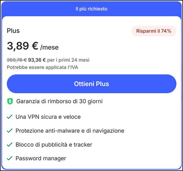 La promozione di NordVPN