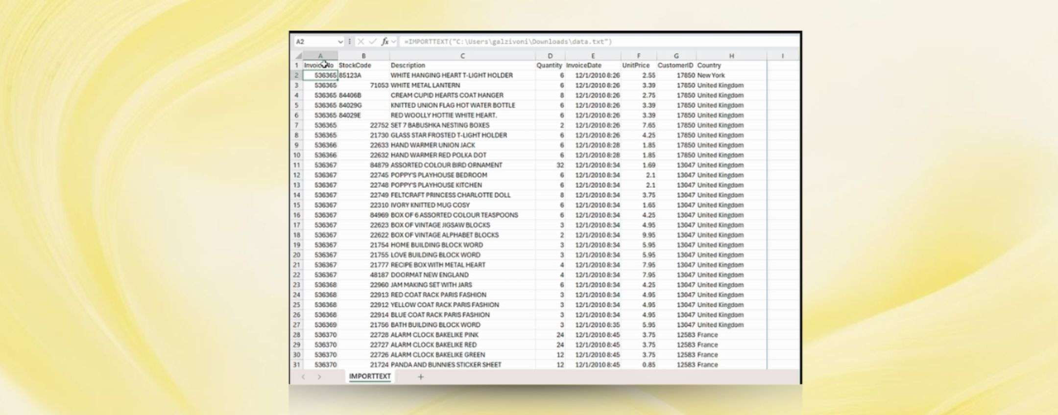 Importare file CSV senza Power Query su Excel