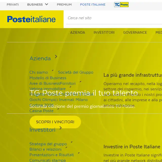 I siti di Poste Italiane non si caricano correttamente