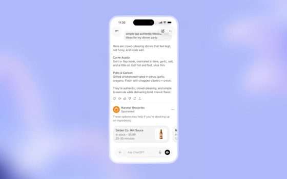 Pubblicità su ChatGPT, annunci per utenti gratis e ChatGPT Go