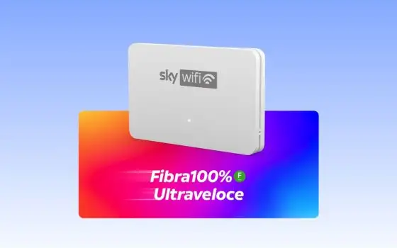 Sky Wifi: la fibra di Sky è in offerta a 22,90 euro al mese per 12 mesi