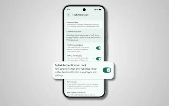 Android usa l'AI per rilevare furti e bloccarsi automaticamente