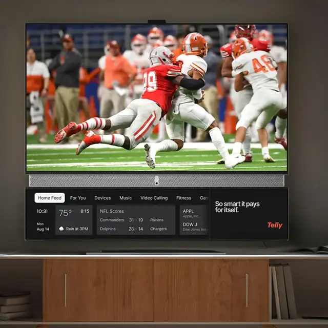 La TV 4K di Telly è gratis, ma accompagnata da un secondo schermo con le pubblicità