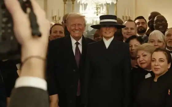 Alla corte di re Trump per l'anteprima di Melania