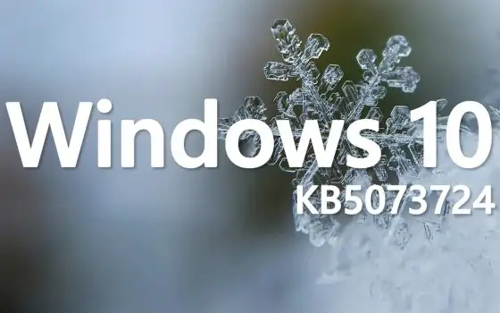Windows 10 KB5073724 nel primo Patch Tuesday del 2026