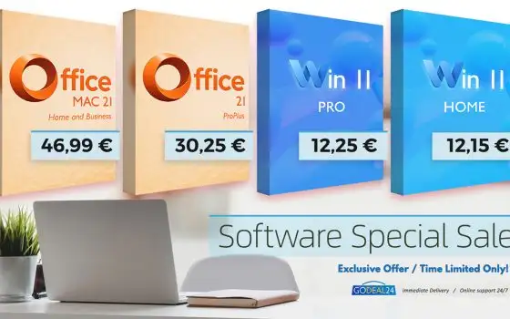 Windows 11 Pro e Office 2021 con licenza a vita: ecco gli sconti Godeal24
