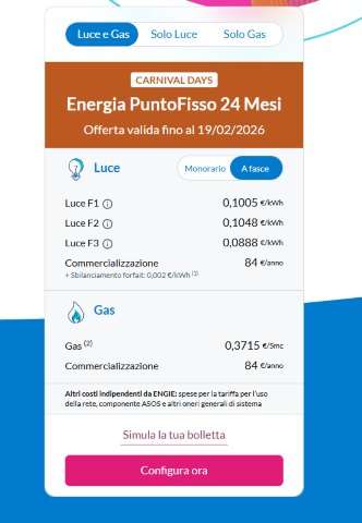 Offerta Carnevale Engie