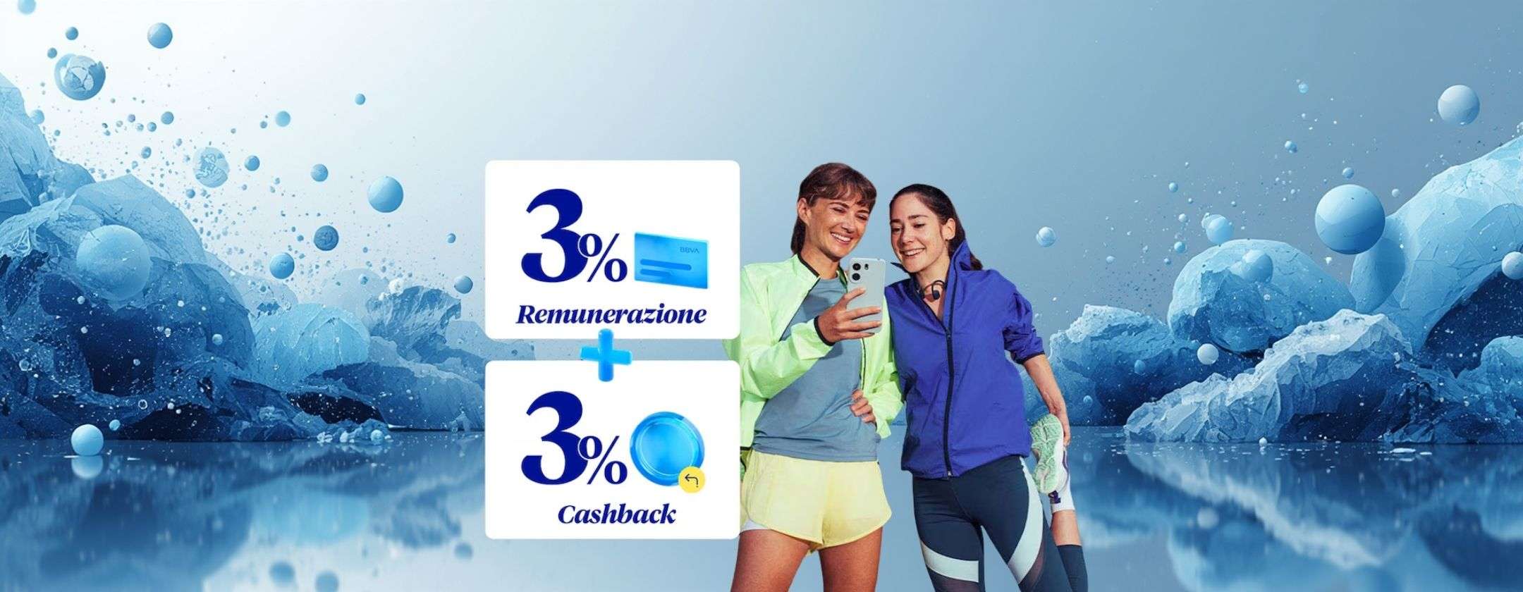BBVA dà valore ai tuoi risparmi: interessi, cashback e canone zero