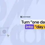 Con Hostinger crei il tuo sito in pochi secondi e con meno di 3€