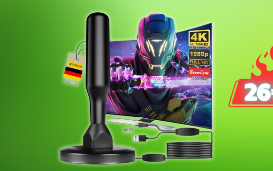 Problemi di antenna TV risolti con questo sistema 4K a soli 26€ su Amazon