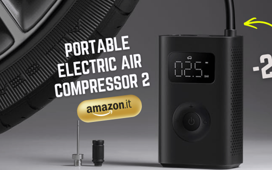 Compressore d'aria? Quello di Xiaomi torna in GRAN sconto con i suoi 150PSI