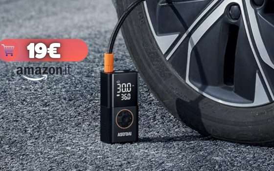 Compressore aria 150 PSI per gonfiare ruote in pochi SECONDI (19€ Amazon)