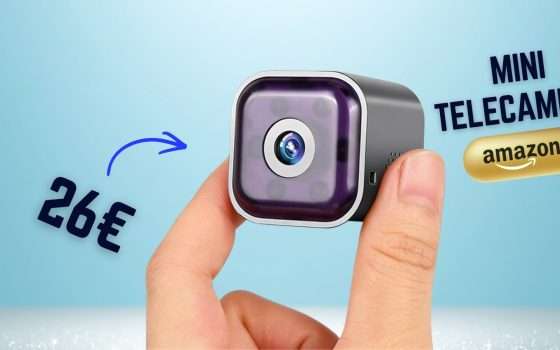 Mini telecamera SPIA 1080p: sicurezza in sordina a prezzo smorzato