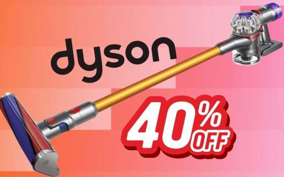 Dyson V8 Absolute: pavimenti puliti senza sforzo e ora risparmio del 40%