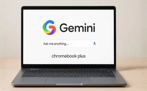 Gemini alla conquista dei Chromebook Plus, l'AI è un factotum