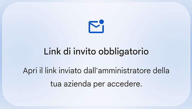 L'app Gemini Enterprise è accessibile solo su invito