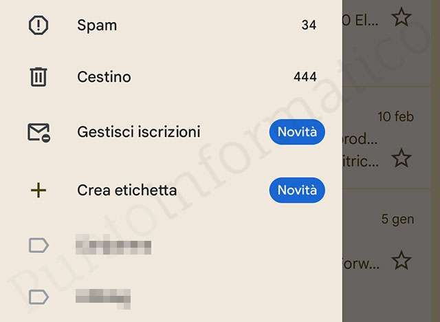 L'app Android di Gmail consente ora di creare etichette personalizzate