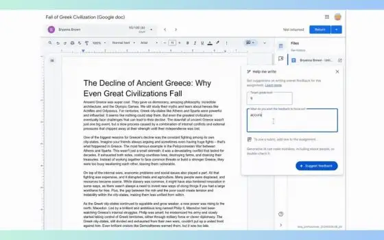 Google Classroom: ora l'AI suggerisce i feedback agli insegnanti