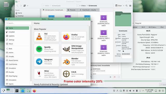 L'ambiente desktop KDE Plasma 6.6