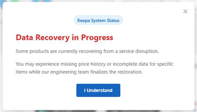 Il down di Keepa sta per terminare: ripristino quasi completato