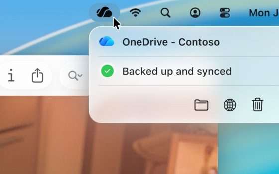 OneDrive si rifà il look su macOS con il design Liquid Glass