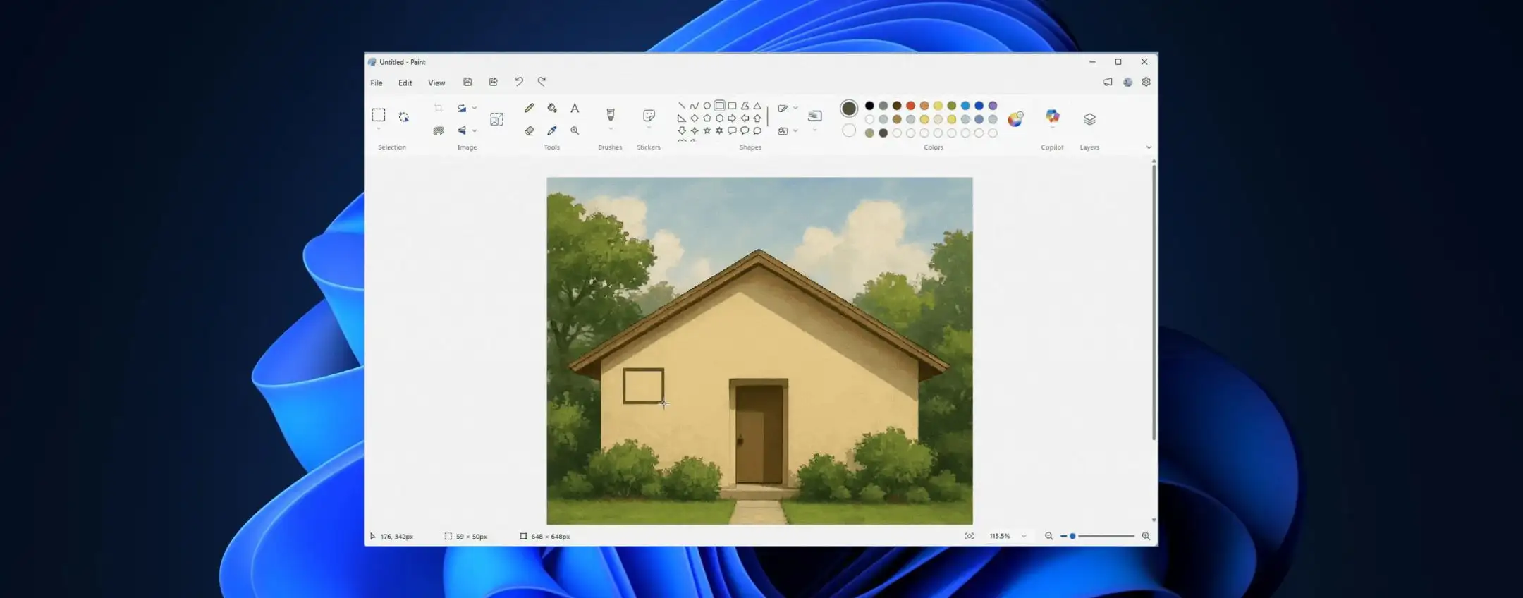 Rotazione libera su Paint