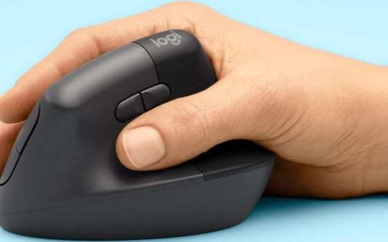 Posizione più naturale e niente fatica con il mouse wireless verticale Logitech Lift