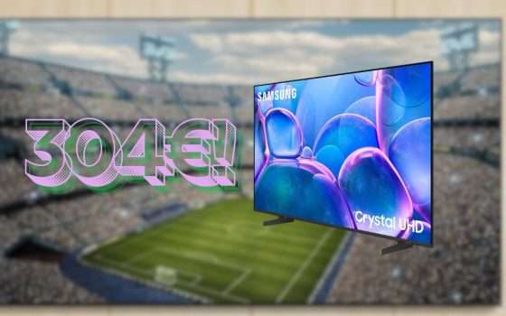 Samsung Crystal UHD 4K TV: pazzesca a soli 304€ per 43