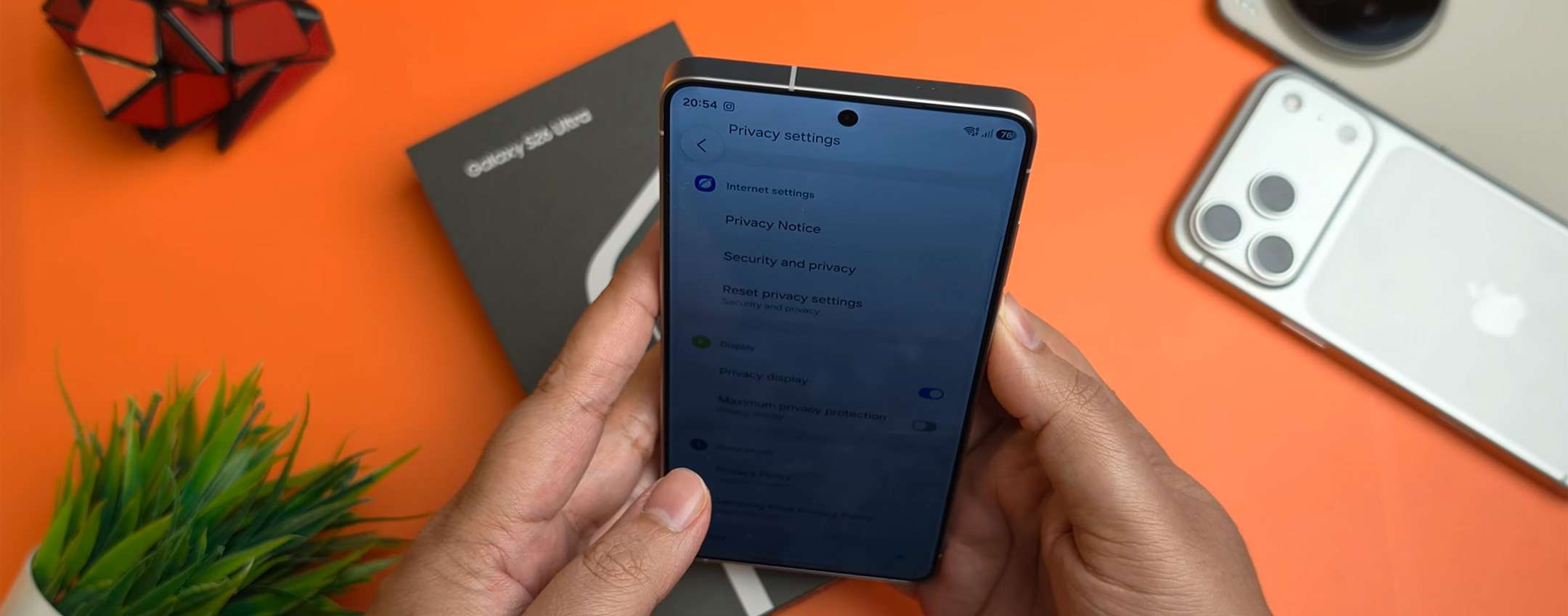 Samsung Galaxy S26 Ultra, Privacy Display