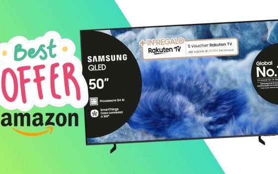 Smart TV Samsung QLED 4K da 50 pollici per portare il cinema a casa