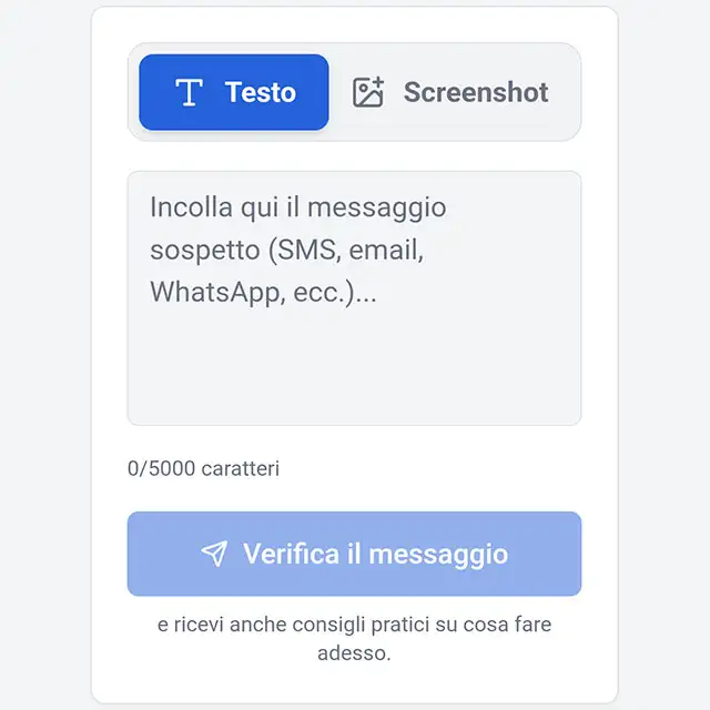 Come funziona lo strumento online VerificaTruffa